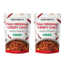 Load image into Gallery viewer, Thai Original Crispy Chili Premium Condiment Double Pack 65g x 2