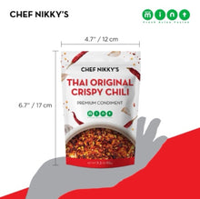 Load image into Gallery viewer, Thai Original Crispy Chili Premium Condiment (65g each) - 20 packets in a box!